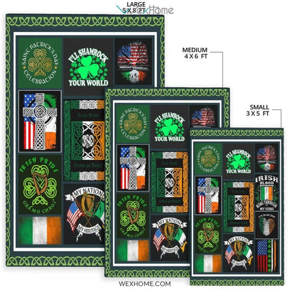 Irish Pride It's In My DNA St Patrick's Day Nursery Area Rug