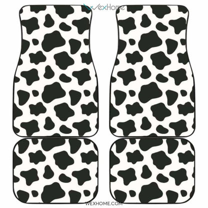 Cow Skin Pattern Front And Back Car Mats