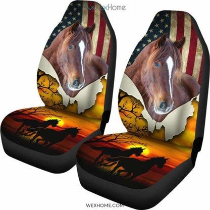 American Horse With Beautiful Sunset