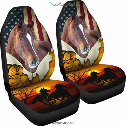 American Horse With Beautiful Sunset