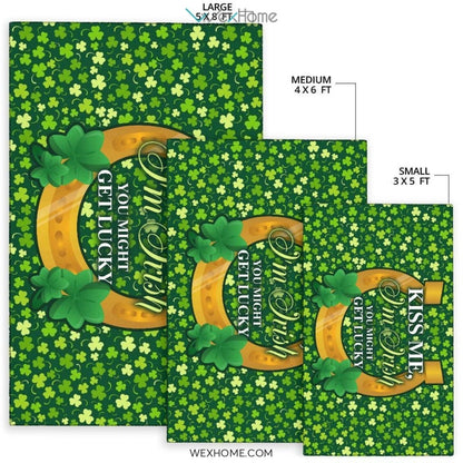 St. Patrick's Day Kiss Me I'm Irish Nursery Area Rug