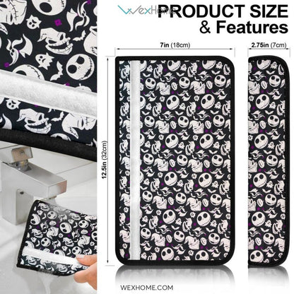 The Nightmare Before Christmas Cartoon Seat Belt Covers | NBC Jack Tiny Patterns Belt Covers