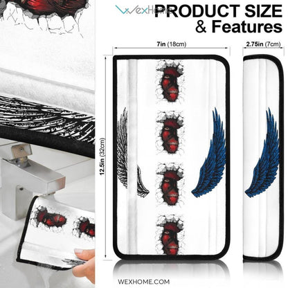 Attack On Titan Anime Seat Belt Covers | AOT Colossal In Wall Wings Belt Covers