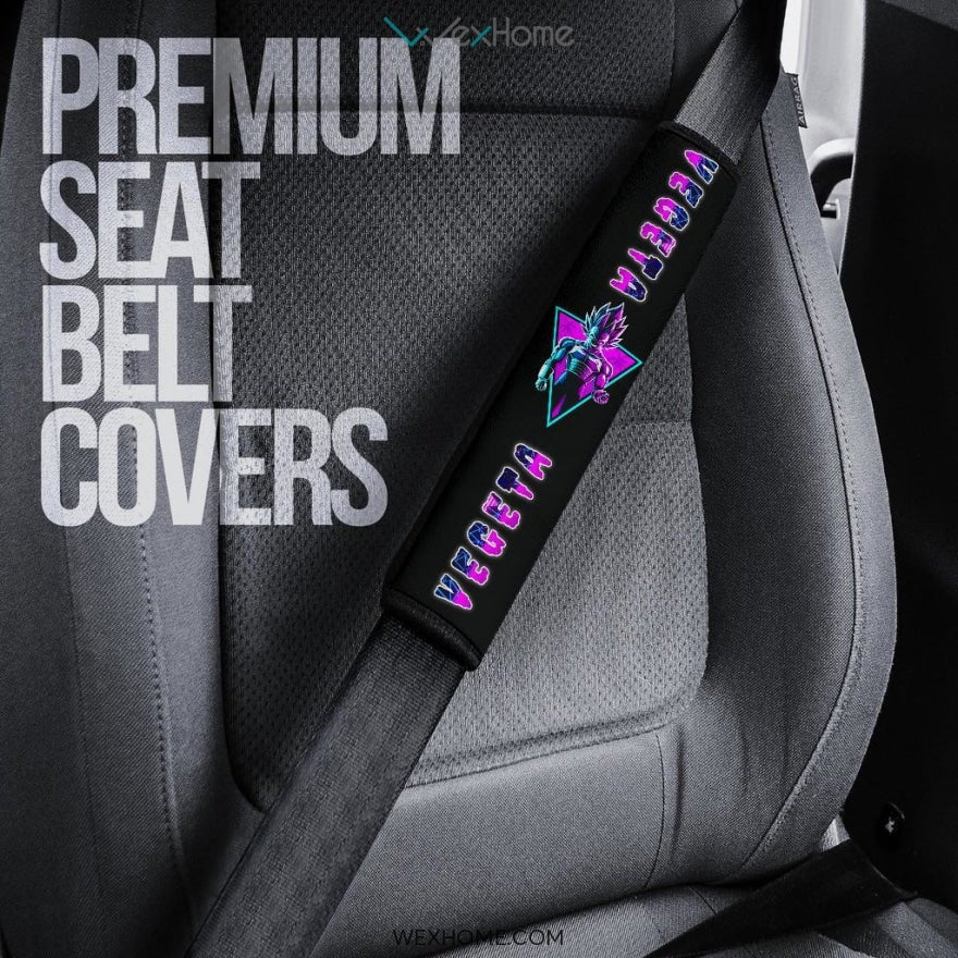 Dragon Ball Anime Seat Belt Covers | DB Vegeta Power Neon Belt Covers
