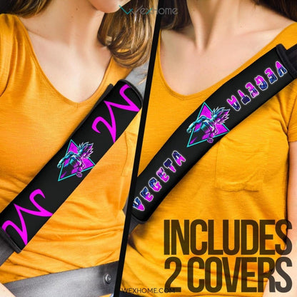 Dragon Ball Anime Seat Belt Covers | DB Vegeta Power Neon Belt Covers