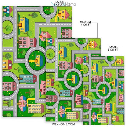 Street Map 2 Nursery Area Rug