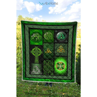 Irish Celtic Cross St Patrick's Day Quilt