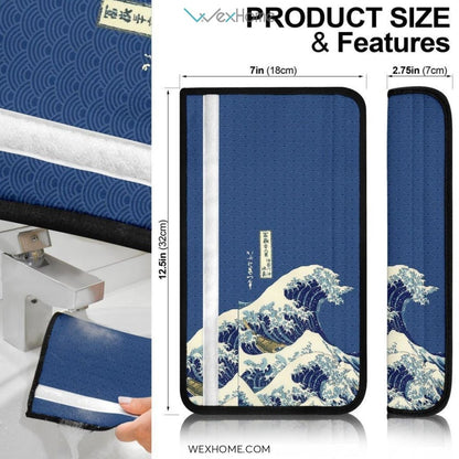 The Great Wave off Kanagawa Seat Belt Covers