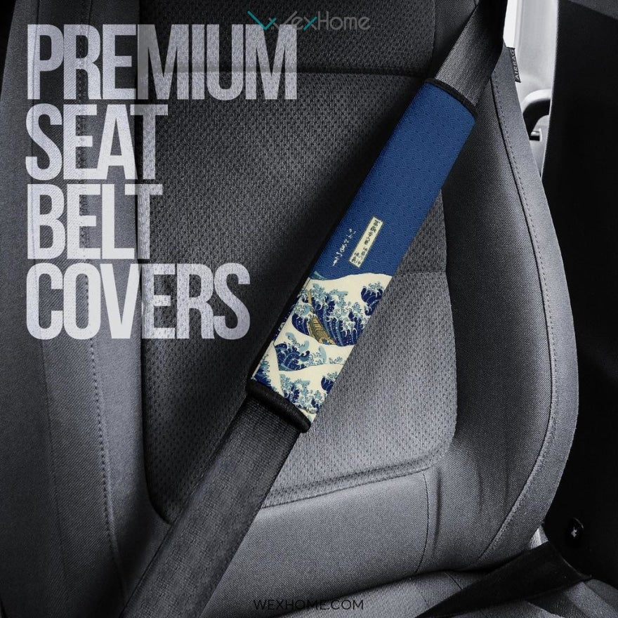 The Great Wave off Kanagawa Seat Belt Covers