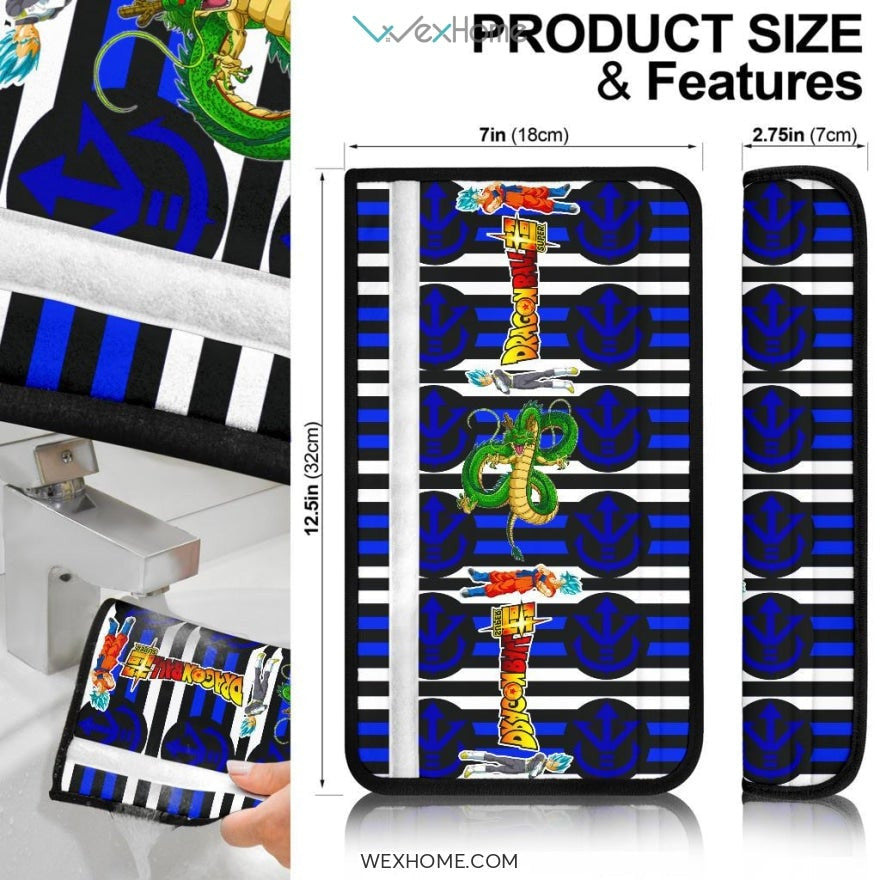 Dragon Ball Anime Seat Belt Covers | DB Goku And Vegeta Dragon Belt Covers