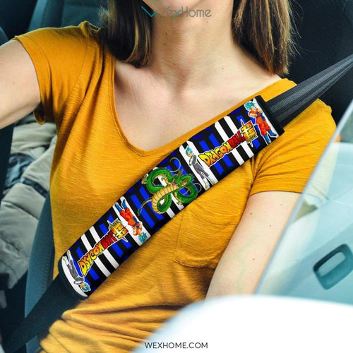 Dragon Ball Anime Seat Belt Covers | DB Goku And Vegeta Dragon Belt Covers