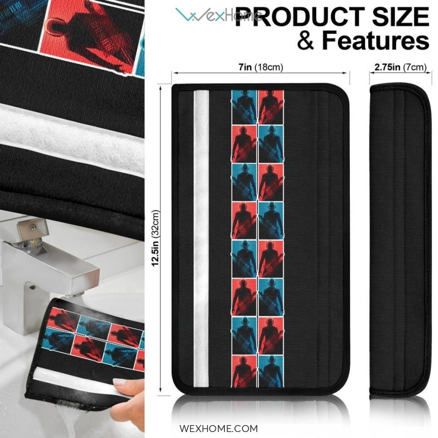 Daft Punk Seat Belt Covers | Daft Punk Duo Patterns Belt Covers