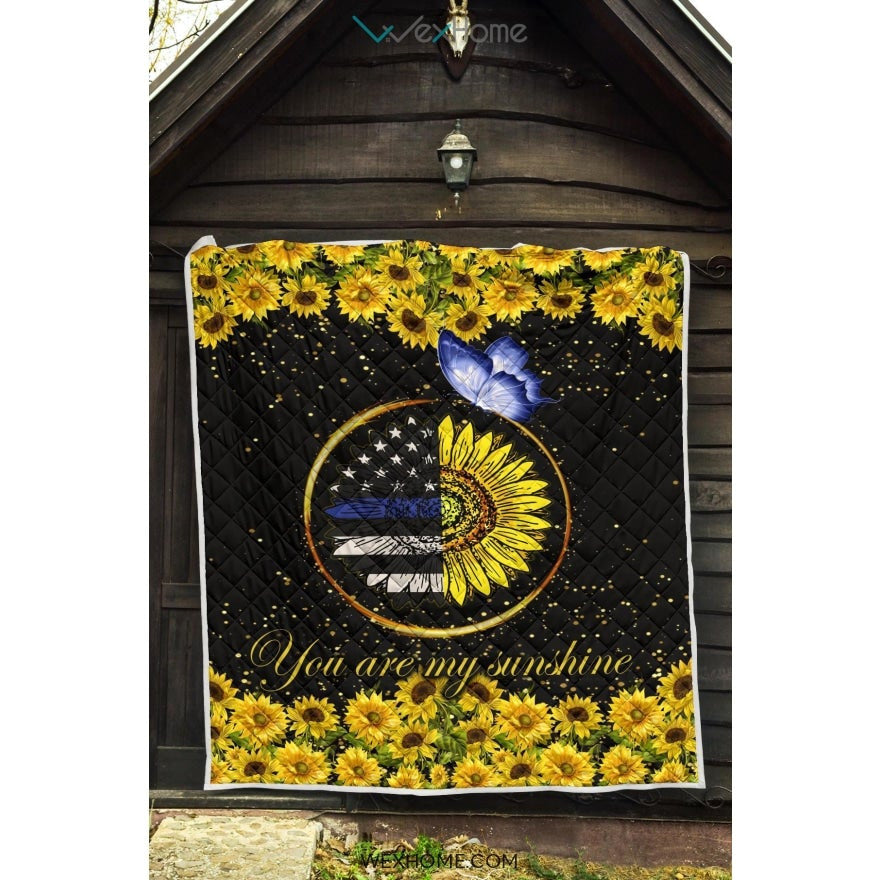 Police You Are My Sunflower Quilt