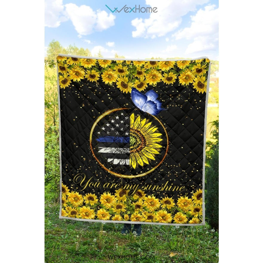 Police You Are My Sunflower Quilt