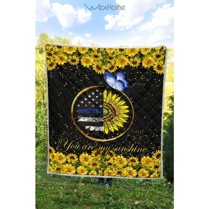 Police You Are My Sunflower Quilt
