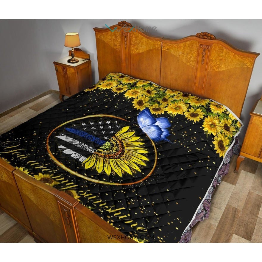 Police You Are My Sunflower Quilt