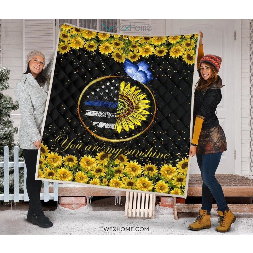 Police You Are My Sunflower Quilt