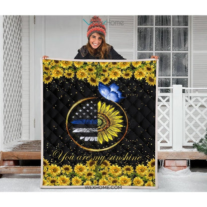 Police You Are My Sunflower Quilt