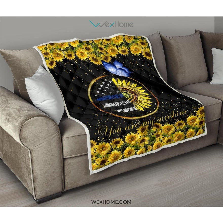 Police You Are My Sunflower Quilt