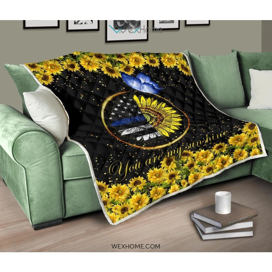 Police You Are My Sunflower Quilt
