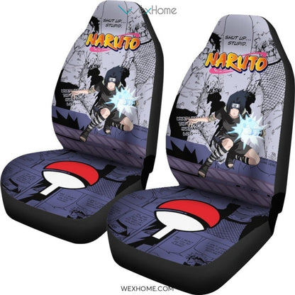 Uchiha Sasuke Car Seat Cover Fighting Naruto Anime Fan