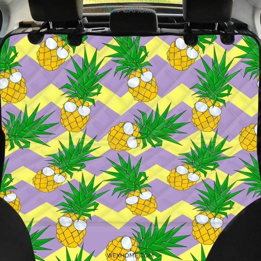 Zig Zag Pineapple Print Pet Car Seat Cover