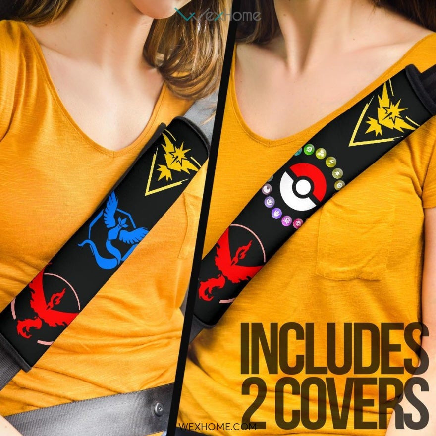 Pokemon Anime Seat Belt Covers | Pokemon Legendary Energy Belt Covers