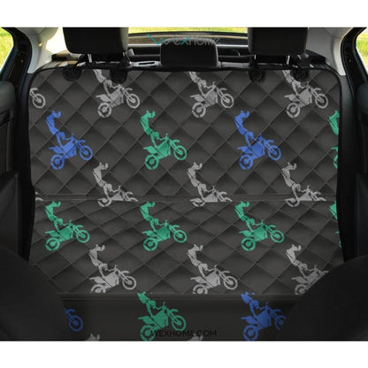 Motocross Print Pattern Pet Car Seat Cover