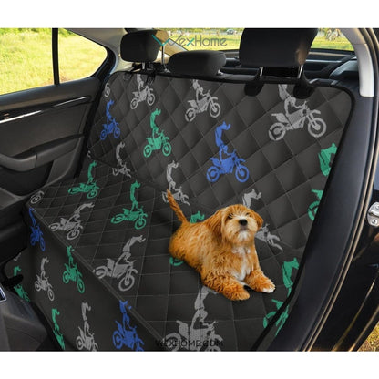 Motocross Print Pattern Pet Car Seat Cover