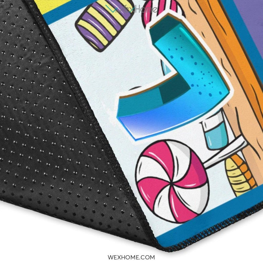 Children Numbers & Alphabet Educational Nursery Area Rug