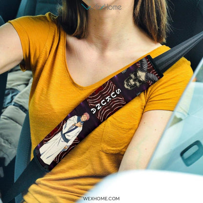 Jujutsu Kaisen Anime Seat Belt Covers | Sukuna Devil Skull Belt Covers