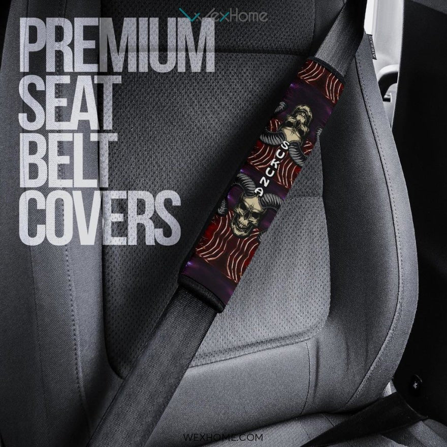 Jujutsu Kaisen Anime Seat Belt Covers | Sukuna Devil Skull Belt Covers