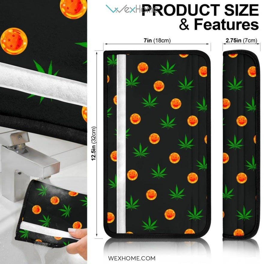 Dragon Ball Anime Seat Belt Covers | Dragon Balls Cannabis Patterns Belt Covers