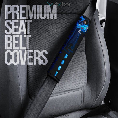 My Hero Academia Anime Seat Belt Covers | MHA Dabi Blue Fire Belt Covers