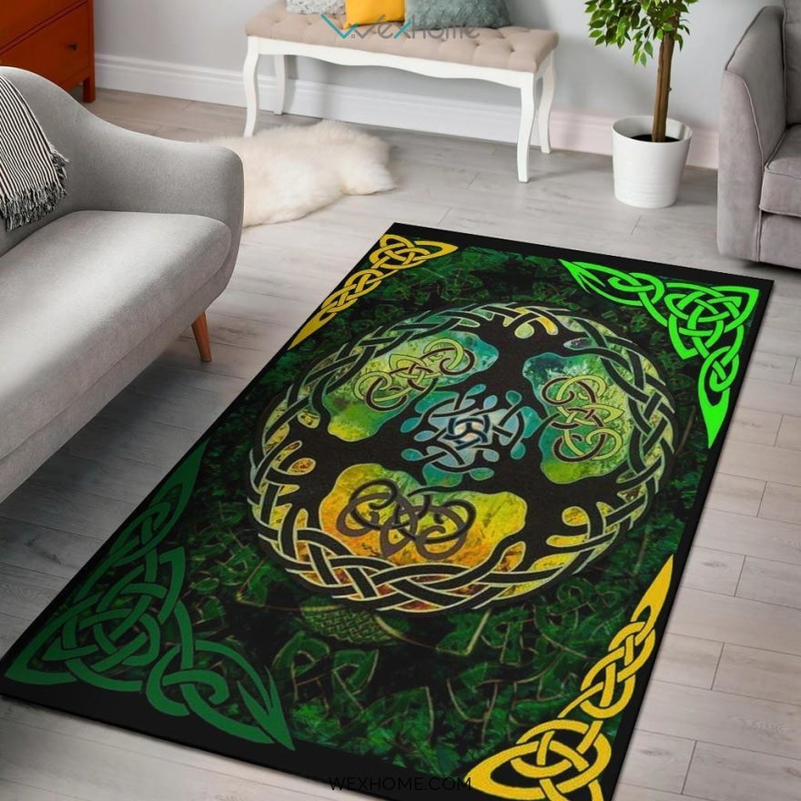 Celtic Knot Work Tree Of Life Nursery Area Rug