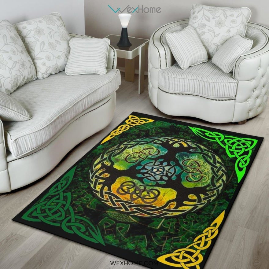 Celtic Knot Work Tree Of Life Nursery Area Rug