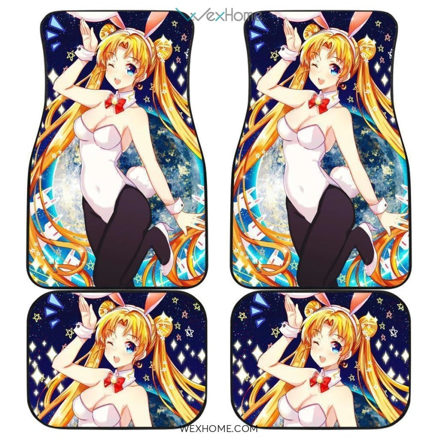 Sailor Moon Rabbit Front And Back Car Mats