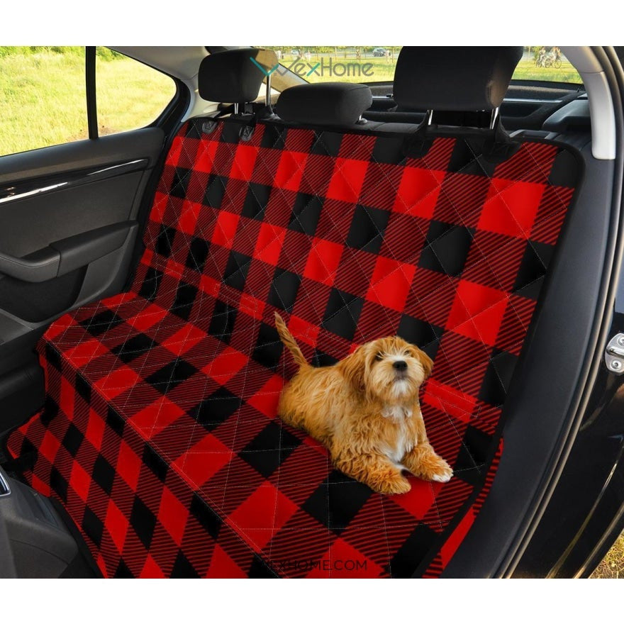 Lumberjack Red Pattern Print Pet Car Seat Cover