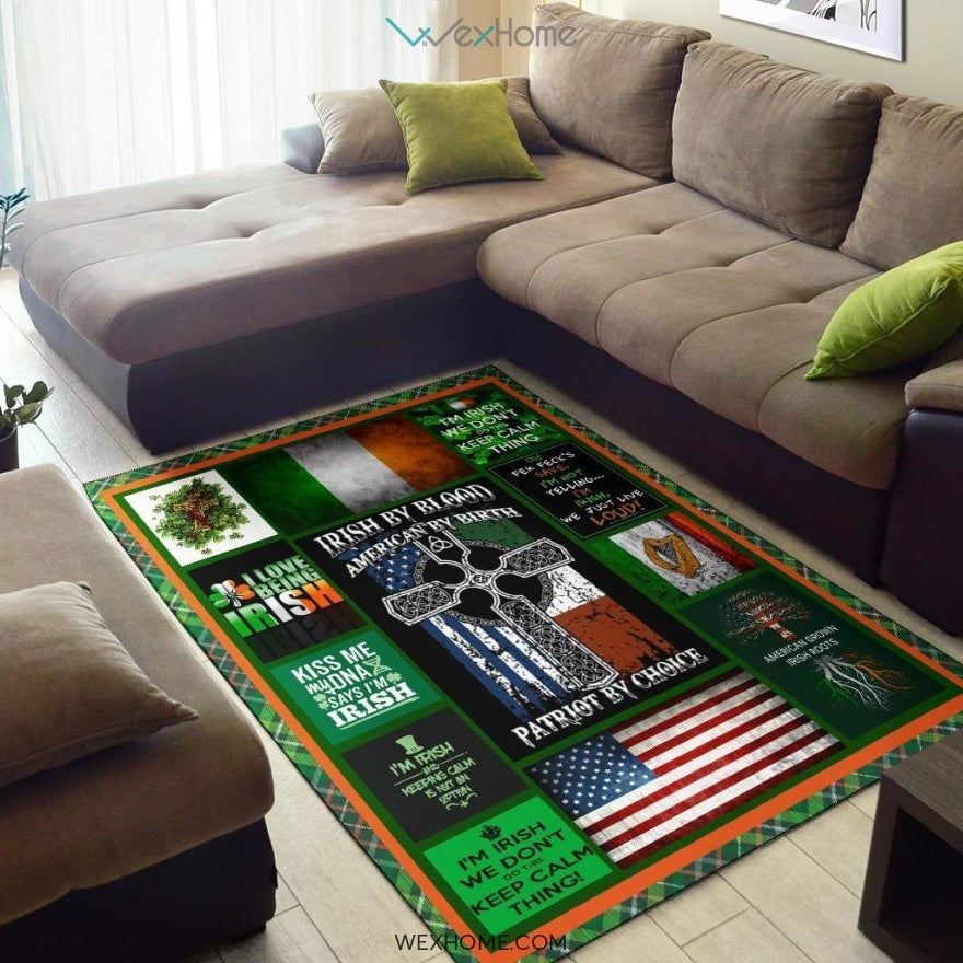 I Love Being Irish St Patrick's Day Nursery Area Rug