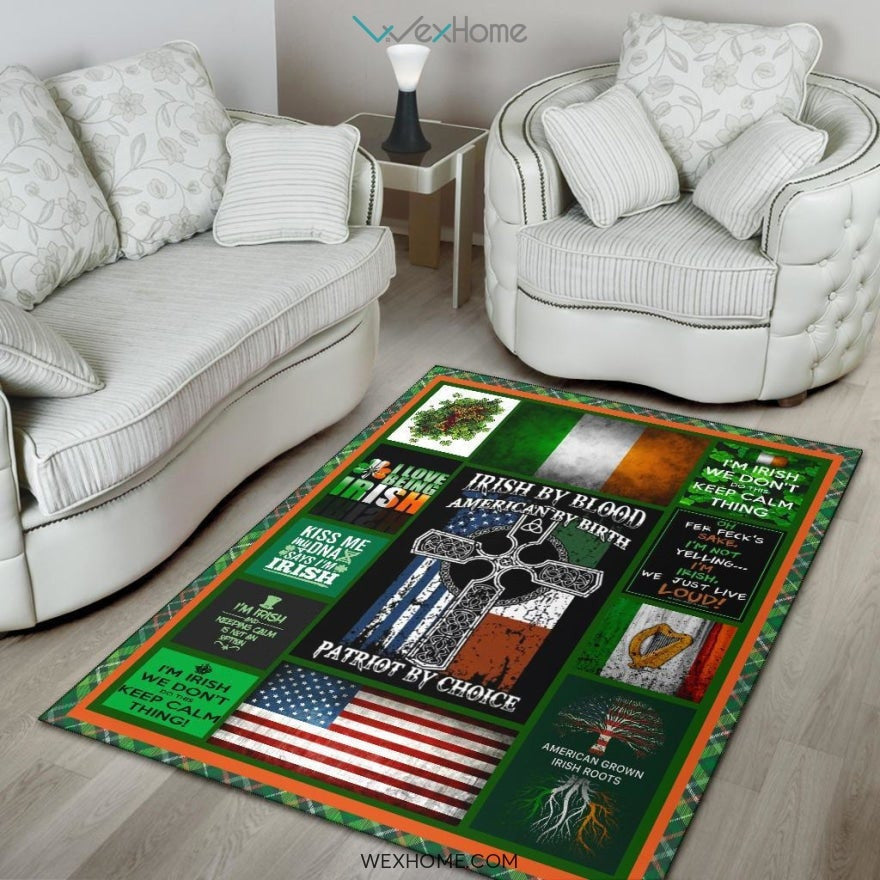 I Love Being Irish St Patrick's Day Nursery Area Rug