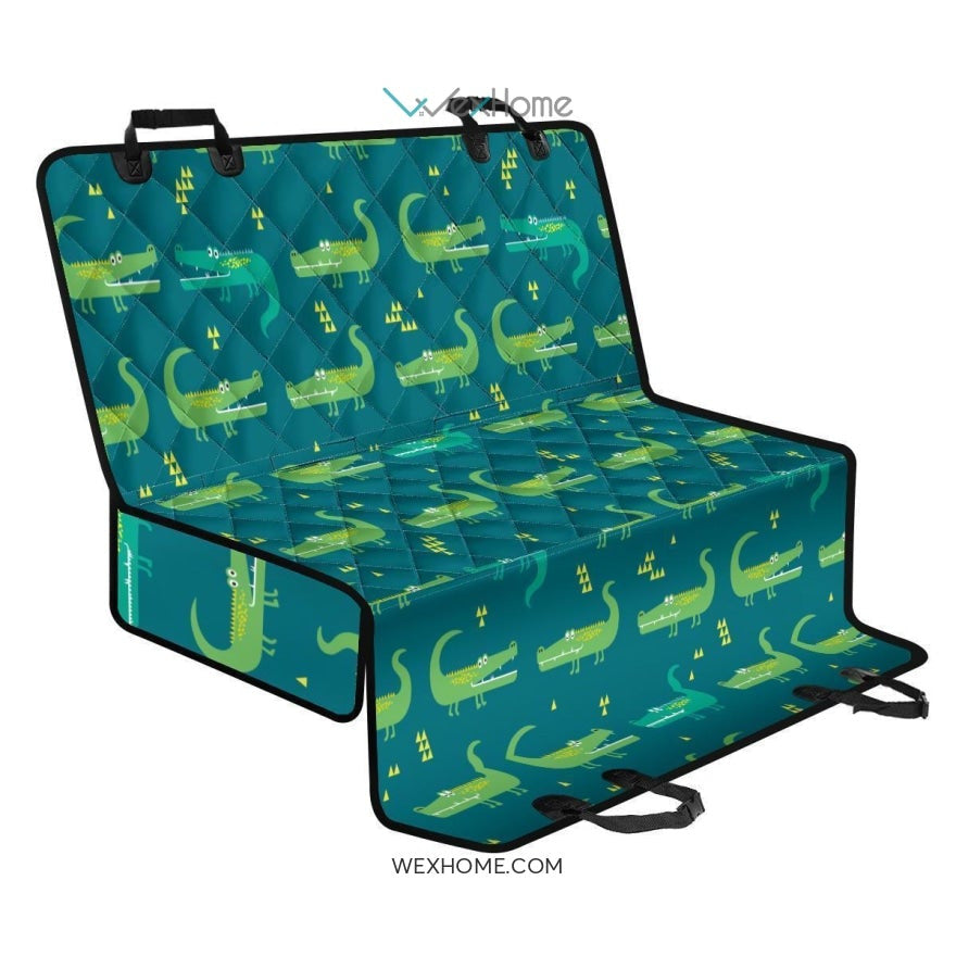 Crocodile Print Pattern Pet Car Seat Cover