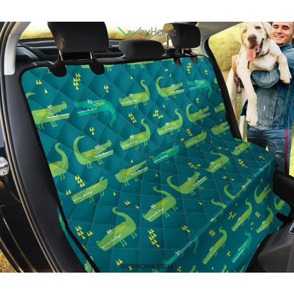 Crocodile Print Pattern Pet Car Seat Cover