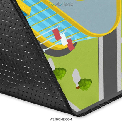 Road Map Educational Nursery Area Rug