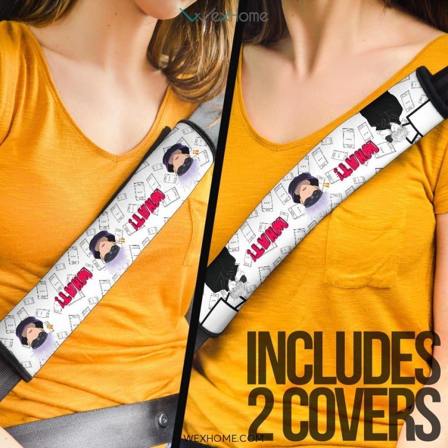 Jujutsu Kaisen Anime Seat Belt Covers | Satoru Surprise Face What Belt Covers