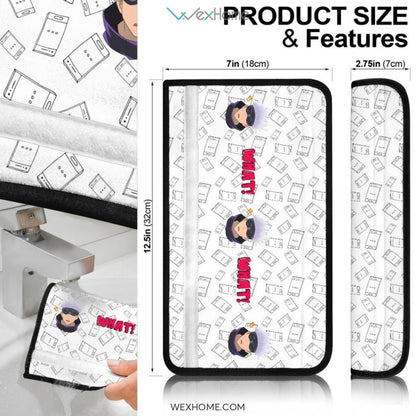 Jujutsu Kaisen Anime Seat Belt Covers | Satoru Surprise Face What Belt Covers