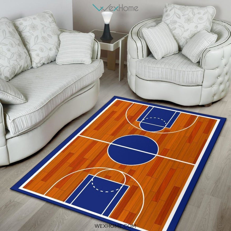Basketball Ground Nursery Area Rug