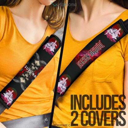 Jujutsu Kaisen Anime Seat Belt Covers | Sukuna Cow Skull Belt Covers