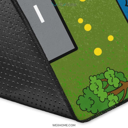 Children's Educational Road Traffic System Design Nursery Area Rug