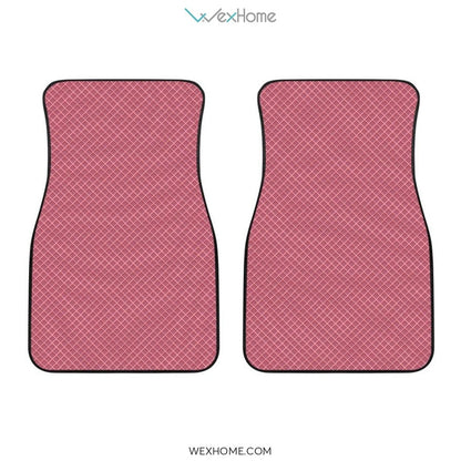 Christmas Tree Winter Forest Pattern Front And Back Car Mats