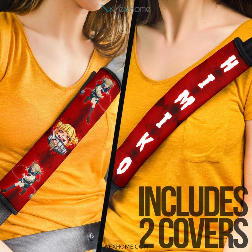 My Hero Academia Anime Seat Belt Covers | MHA Himiko Don't Scare Belt Covers